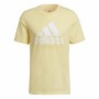 Men’s Short Sleeve T-Shirt Adidas Essentials Big Logo Golden