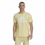 Men’s Short Sleeve T-Shirt Adidas Essentials Big Logo Golden