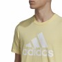 Men’s Short Sleeve T-Shirt Adidas Essentials Big Logo Golden