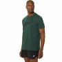 Men’s Short Sleeve T-Shirt Asics Big Logo Dark green