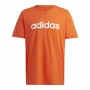 T-shirt med kortärm Herr Adidas Essentials Embroidered Linear Orange