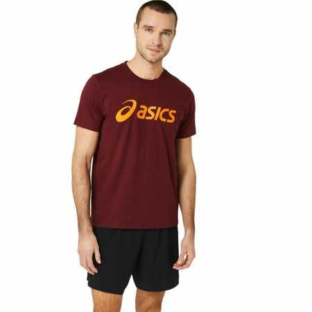 Men’s Short Sleeve T-Shirt Asics ASICS Big Logo Dark Red