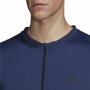 T-shirt med lång ärm Herr Adidas Training 1/4-Zip Mörkblå