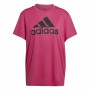 Women’s Short Sleeve T-Shirt Adidas Boyfriend Sport Dark pink