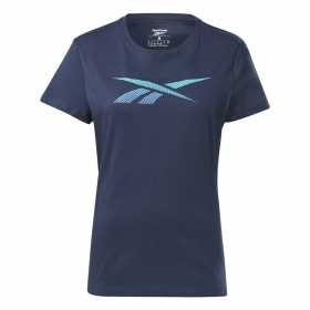 T-shirt med kortärm Dam Reebok Doorbuster Graphic Mörkblå