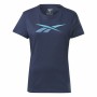 Damen Kurzarm-T-Shirt Reebok Doorbuster Graphic Dunkelblau