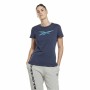 T-shirt med kortärm Dam Reebok Doorbuster Graphic Mörkblå
