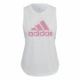 Women's Sleeveless T-shirt Adidas AEROREADY Racerback White