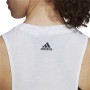 Women's Sleeveless T-shirt Adidas AEROREADY Racerback White