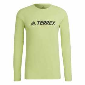 Skjorta med lång ärm Herr Adidas Terrex Primeblue Trail Limegrön