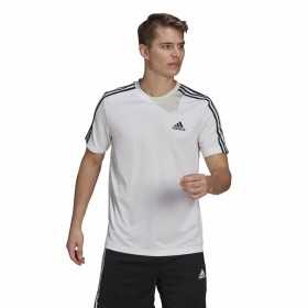 Chemisette Adidas Aeroready D2M Sport 3 Bandas Blanc