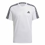T-shirt Adidas Aeroready D2M Sport 3 Bandas Vit