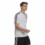 T-shirt Adidas Aeroready D2M Sport 3 Bandas White