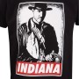 Kurzarm-T-Shirt Indiana Jones Indy Schwarz Unisex