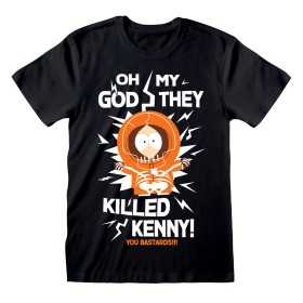 T-shirt med kortärm South Park They Killed Kenny Svart Unisex
