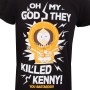 T shirt à manches courtes South Park They Killed Kenny Noir Unisexe