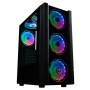 ATX Semi-tower Box Hiditec V30 ARGB Black Multicolour