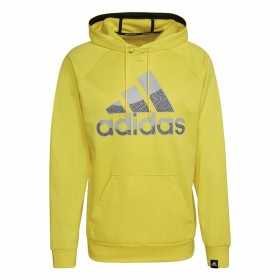 Men’s Hoodie Adidas Game and Go Big Logo Yellow