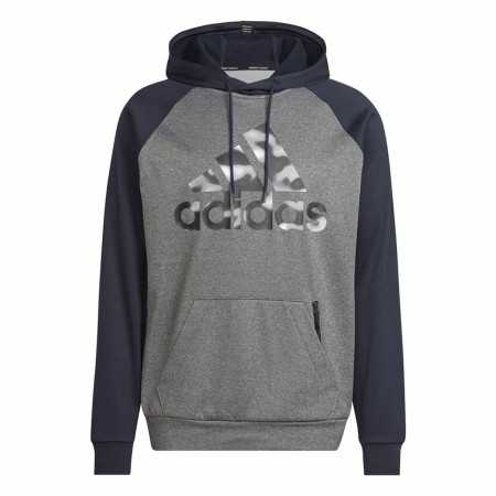 Sweat à capuche homme Adidas Game and Go Camo Gris