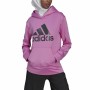 Damen Sweater mit Kapuze Adidas Aeroready Big Logo Pink