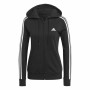 Damen Sweater mit Kapuze Adidas Essentials French Terry Schwarz