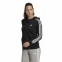 Damen Sweater mit Kapuze Adidas Essentials French Terry Schwarz