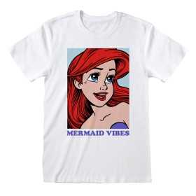 Short Sleeve T-Shirt The Little Mermaid Mermaid Vibes White Unisex