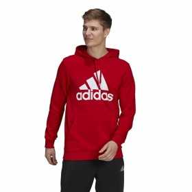 Sweat à capuche homme Adidas Essentials Big Logo Rouge