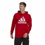 Herren Sweater mit Kapuze Adidas Essentials Big Logo Rot