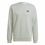 Herren Sweater ohne Kapuze Adidas Essentials Hellgrau Weiß