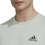 Men’s Sweatshirt without Hood Adidas Essentials Light grey White