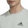 Sweat sans capuche homme Adidas Essentials Gris clair Blanc