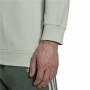 Herren Sweater ohne Kapuze Adidas Essentials Hellgrau Weiß