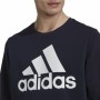 Tröja utan huva Herr Adidas Essentials Big Logo Marinblå Mörkblå