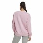 Damen Sweater ohne Kapuze Adidas Studio Lounge 3 bandas Rosa