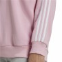 Women’s Sweatshirt without Hood Adidas Studio Lounge 3 bandas Pink