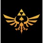 Short Sleeve T-Shirt The Legend of Zelda Hyrule Logo Black Unisex
