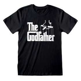 T-shirt med kortärm The Godfather Logo Svart Unisex