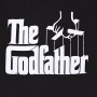 T-shirt med kortärm The Godfather Logo Svart Unisex