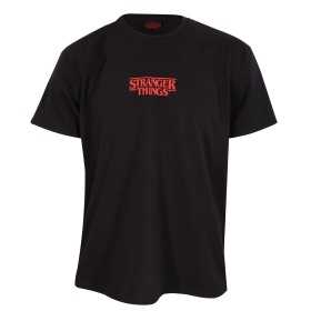 T-shirt med kortärm Stranger Things Demogorgon Upside Down Svart Unisex