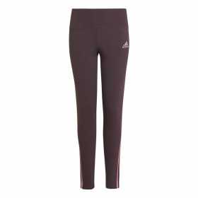 Sports Leggings for Children Adidas 3 bandas Purple