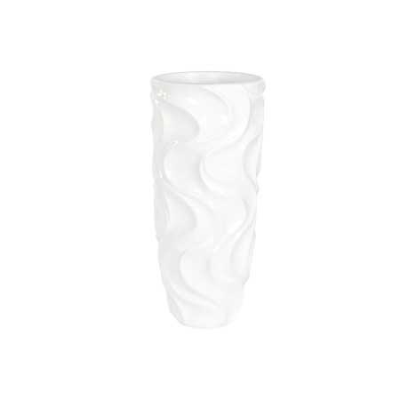 Planter Home ESPRIT White Fibreglass Waves 40 x 40 x 91 cm