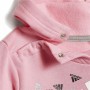 Trainingsanzug für Babys Adidas Badge of Sport Rosa Grau