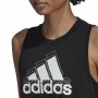 Maillot de Corps sans Manches pour Femme Adidas Logo Graphic Racerback Noir