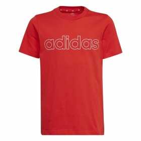 Child's Short Sleeve T-Shirt Adidas Essentials Red