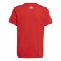 Child's Short Sleeve T-Shirt Adidas Essentials Red