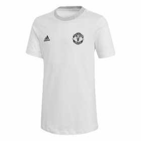 Kurzarm Fußballshirt für Kinder Adidas Manchester United Weiß