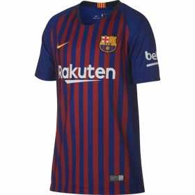 Children's Short Sleeved Football Shirt Nike FC Barcelona 18/19 Local