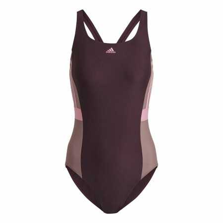 Damen Badeanzug Adidas Colorblock Braun