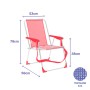 Folding Chair Marbueno Coral 59 x 83 x 51 cm